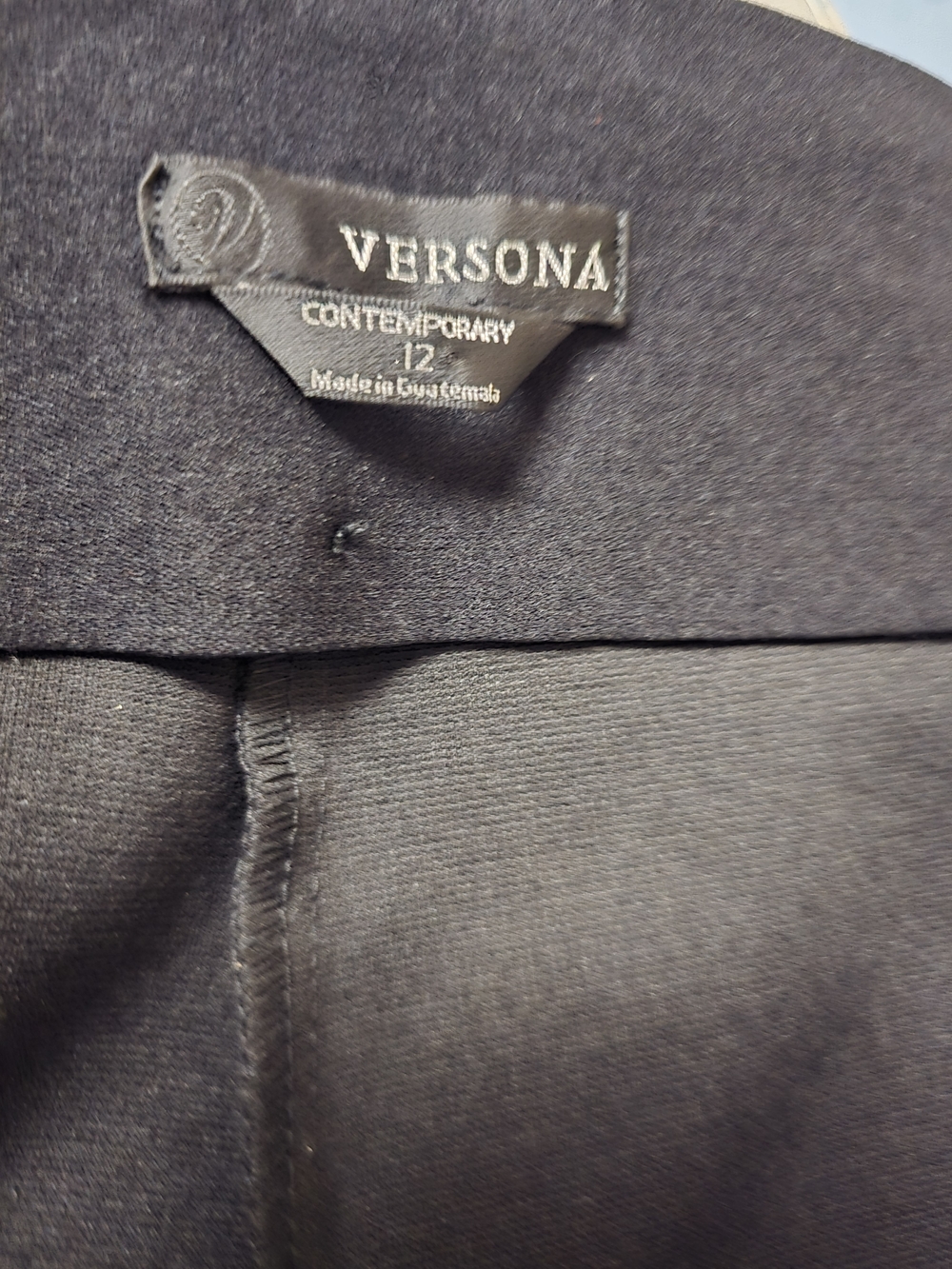Versona Metallic Charcoal Dress Pants - Picture 3 of 3